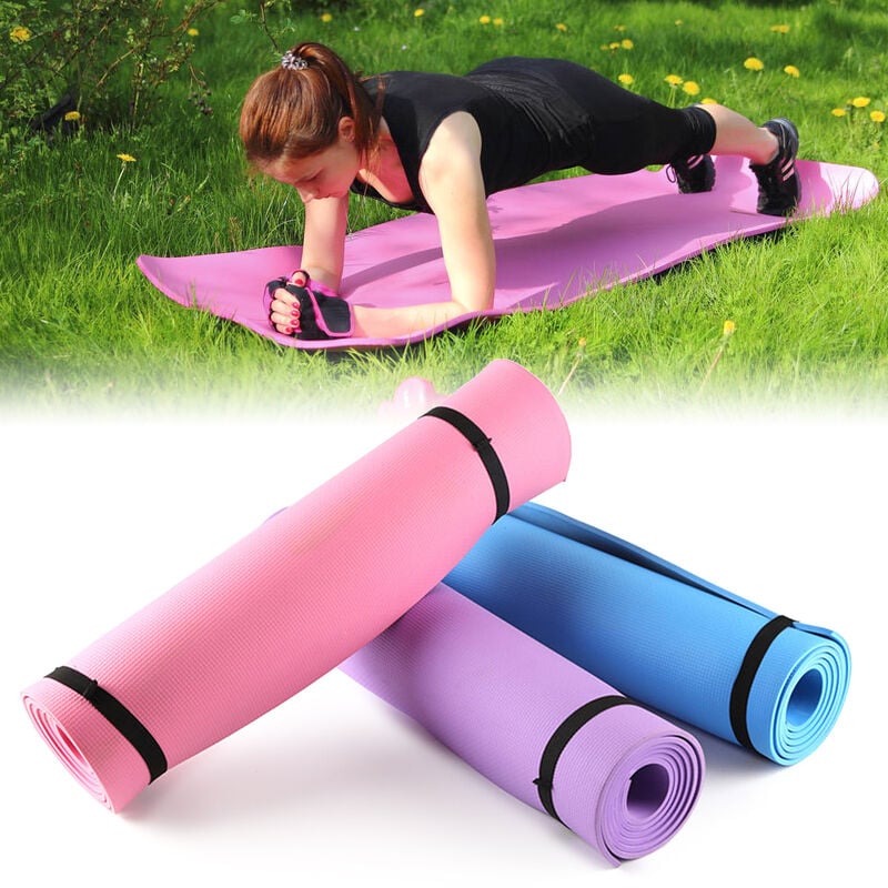 Estera de espuma de espuma EVA de 6 mm de espesor, esterilla antideslizante para ejercicios de pilates y yoga, 68 x 24 pulgadas
Estera de espuma de espuma EVA de 6 mm de espesor, esterilla antideslizante para ejercicios de pilates y yoga, 68 x 24 pulgadas