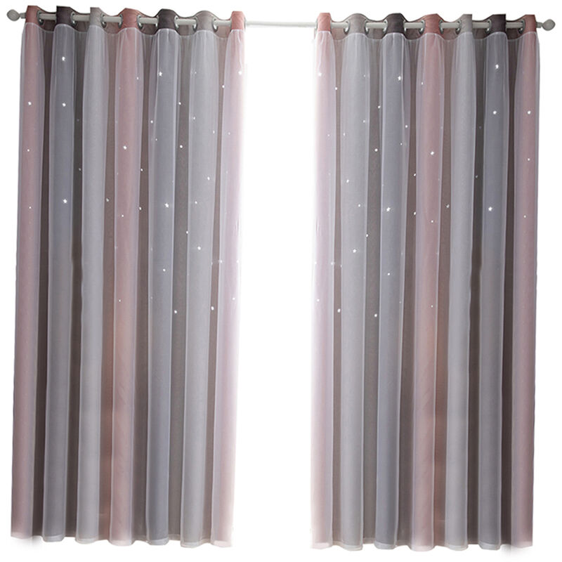 Cortinas de estrella, cortinas opacas, cortinas de ventana de estrella de doble capa de colores, 1 panel,Gris, 40 'W x 52' L
Cortinas de estrella, cortinas opacas, cortinas de ventana de estrella de doble capa de colores, 1 panel,Gris, 40 'W x 52' L
