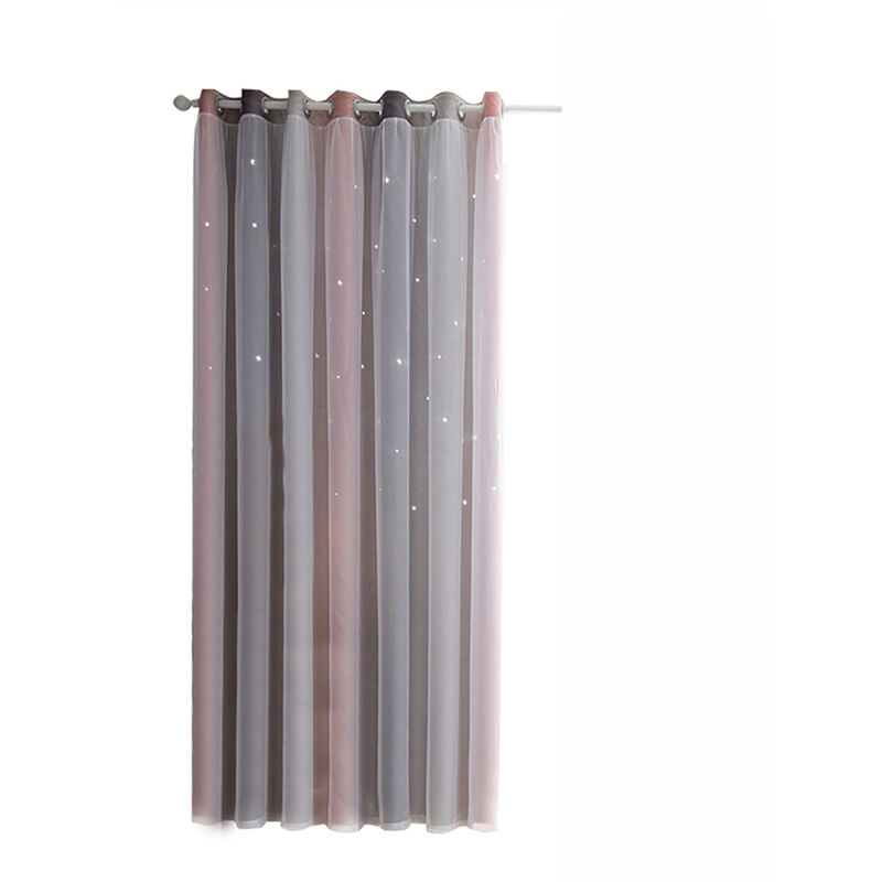 Cortinas de estrella, cortinas opacas, cortinas de ventana de estrella de doble capa de colores, 1 panel,Gris, 53 'W x 95' L
Cortinas de estrella, cortinas opacas, cortinas de ventana de estrella de doble capa de colores, 1 panel,Gris, 53 'W x 95' L