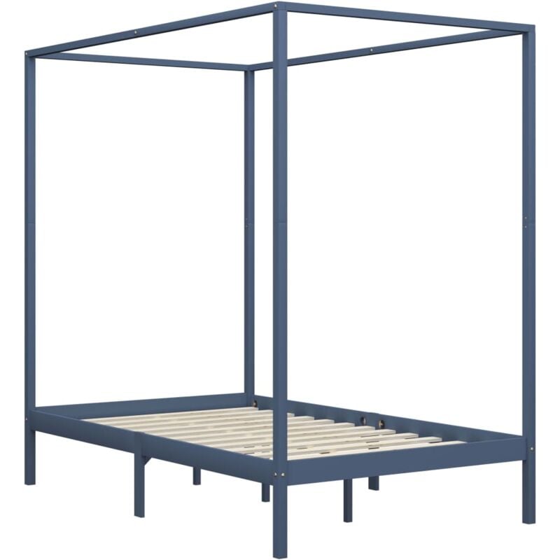 Estructura de Cama con Dosel Madera Maciza de Pino Gris 140x200 cm - Gris - Vidaxl
Estructura de Cama con Dosel Madera Maciza de Pino Gris 140x200 cm - Gris - Vidaxl