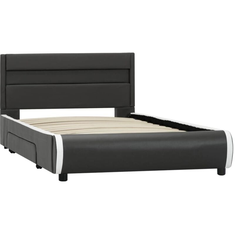 vidaXL Estructura de Cama con LED Cuero Sintético Gris Antracita 100x200 cm - Gris
vidaXL Estructura de Cama con LED Cuero Sintético Gris Antracita 100x200 cm - Gris
