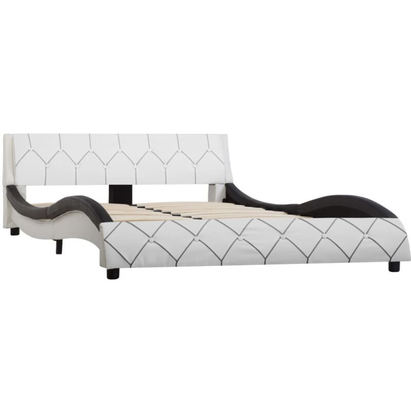 Estructura de Cama de Cuero Sintético Blanco y Negro 120x200 cm - Blanco - Vidaxl
Estructura de Cama de Cuero Sintético Blanco y Negro 120x200 cm - Blanco - Vidaxl