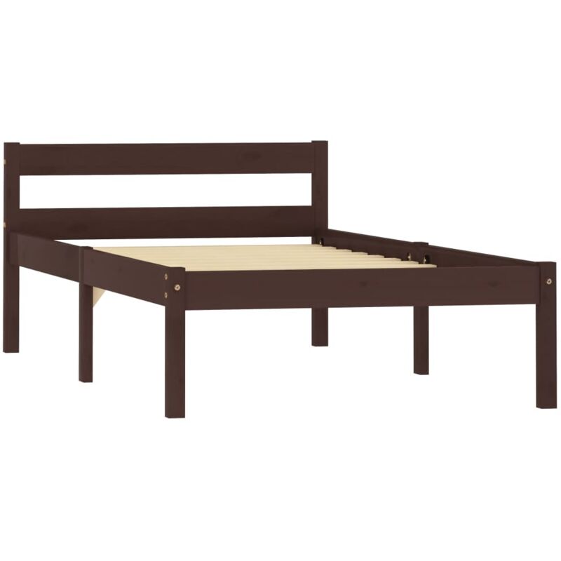 Estructura de Cama de Madera Maciza Pino Marrón Oscuro 100x200 cm - Marrón - Vidaxl
Estructura de Cama de Madera Maciza Pino Marrón Oscuro 100x200 cm - Marrón - Vidaxl