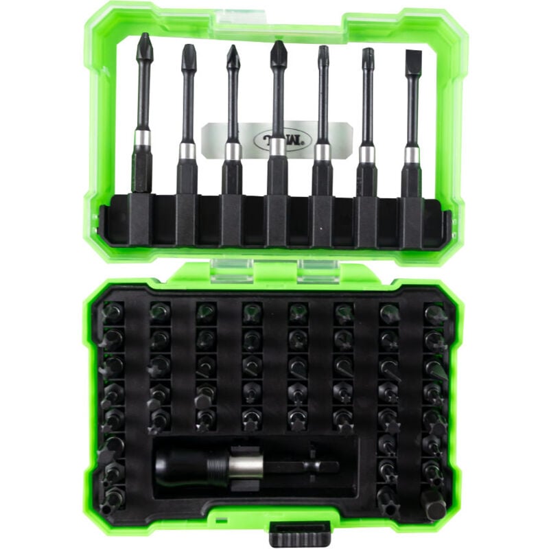 53857 Estuche De Puntas De Impacto Con Adaptador Rápido S2 - Acabado Negro - Jbm