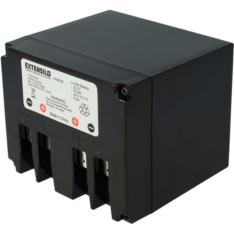 EXTENSILO Batería recargable compatible con Lawnbott LB3210 evolution k, Lb2150, Lb3210, Lb3250, Lb3510 robot cortacésped (10500 mAh, 25,2 V, Li-Ion)
EXTENSILO Batería recargable compatible con Lawnbott LB3210 evolution k, Lb2150, Lb3210, Lb3250, Lb3510 robot cortacésped (10500 mAh, 25,2 V, Li-Ion)