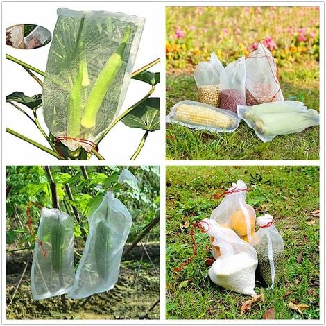 Lot De 50 Sacs En Filet Anti Insectes Filet De Jardin Protection En