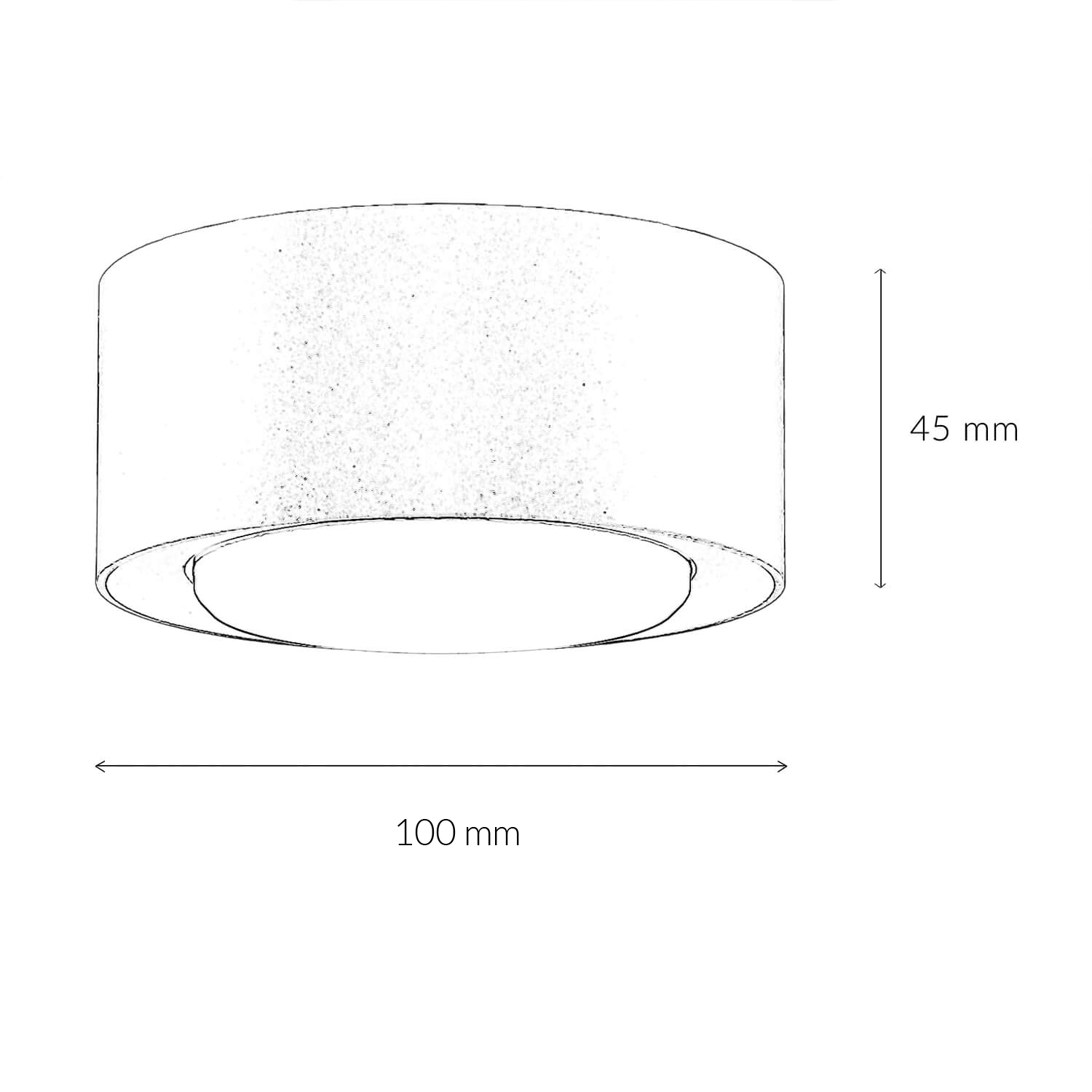 Petit Spot De Plafond M Tal Cm Rond Faible Blouissement