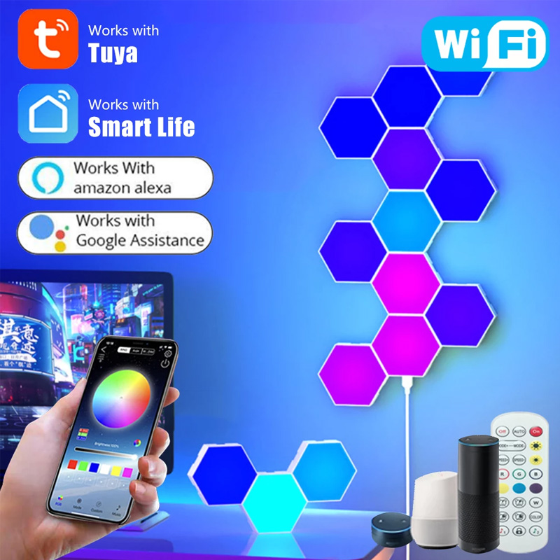 Tuya Smart Wifi Luci Esagonali Modulari A Led