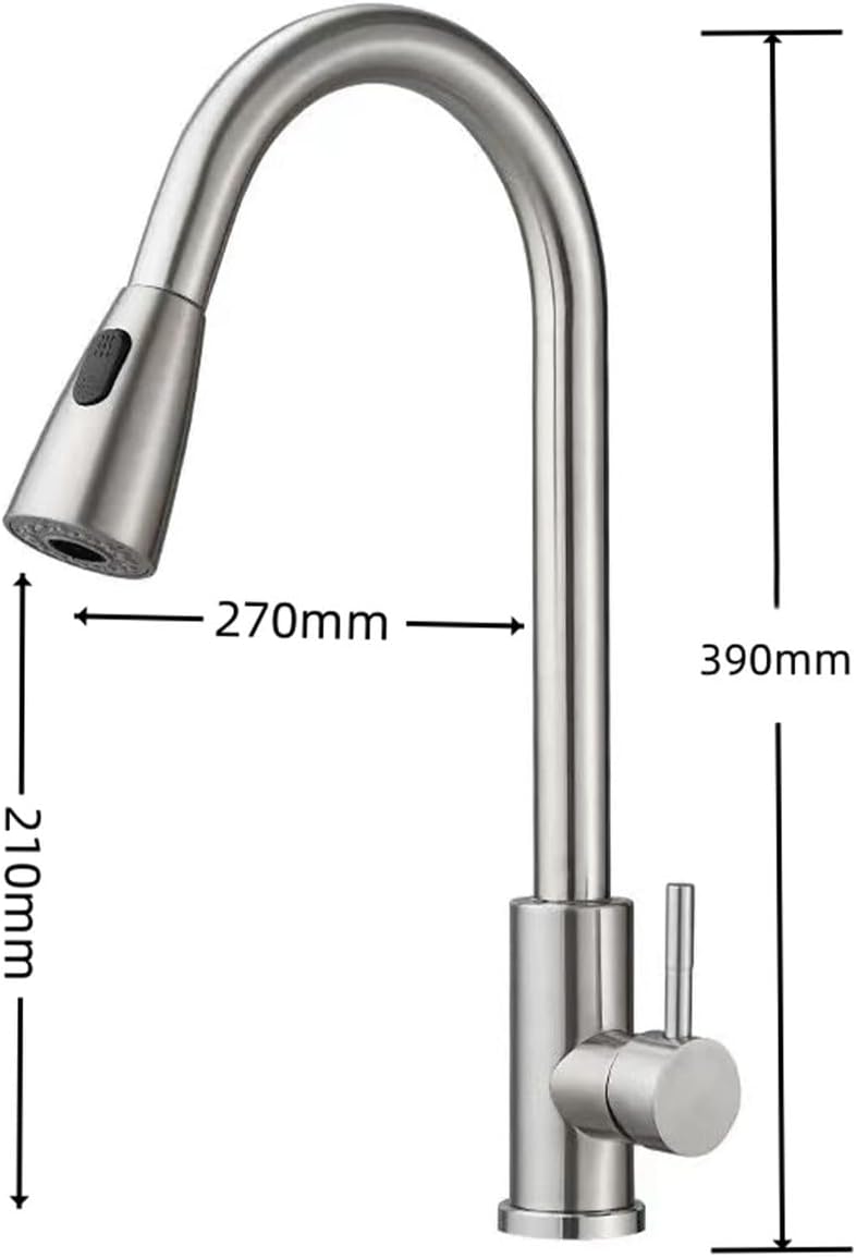 Robinet De Cuisine Avec Mitigeur Jet Extensible Robinet D Vier De