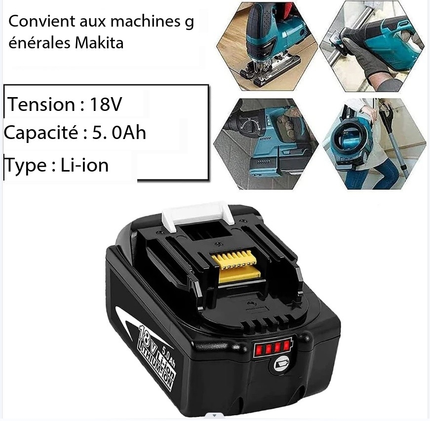 Batterie Pack Energup V Ah Batterie De Rechange Pour Makita V