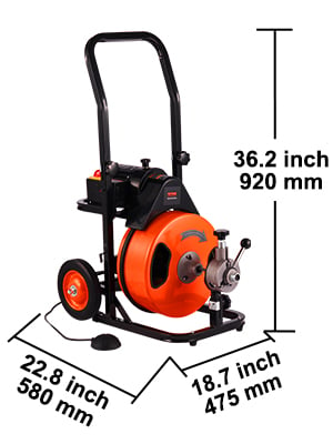 Vevor Macchina Elettrica Sturatubi Di Scarico Set Taglierino Velocita