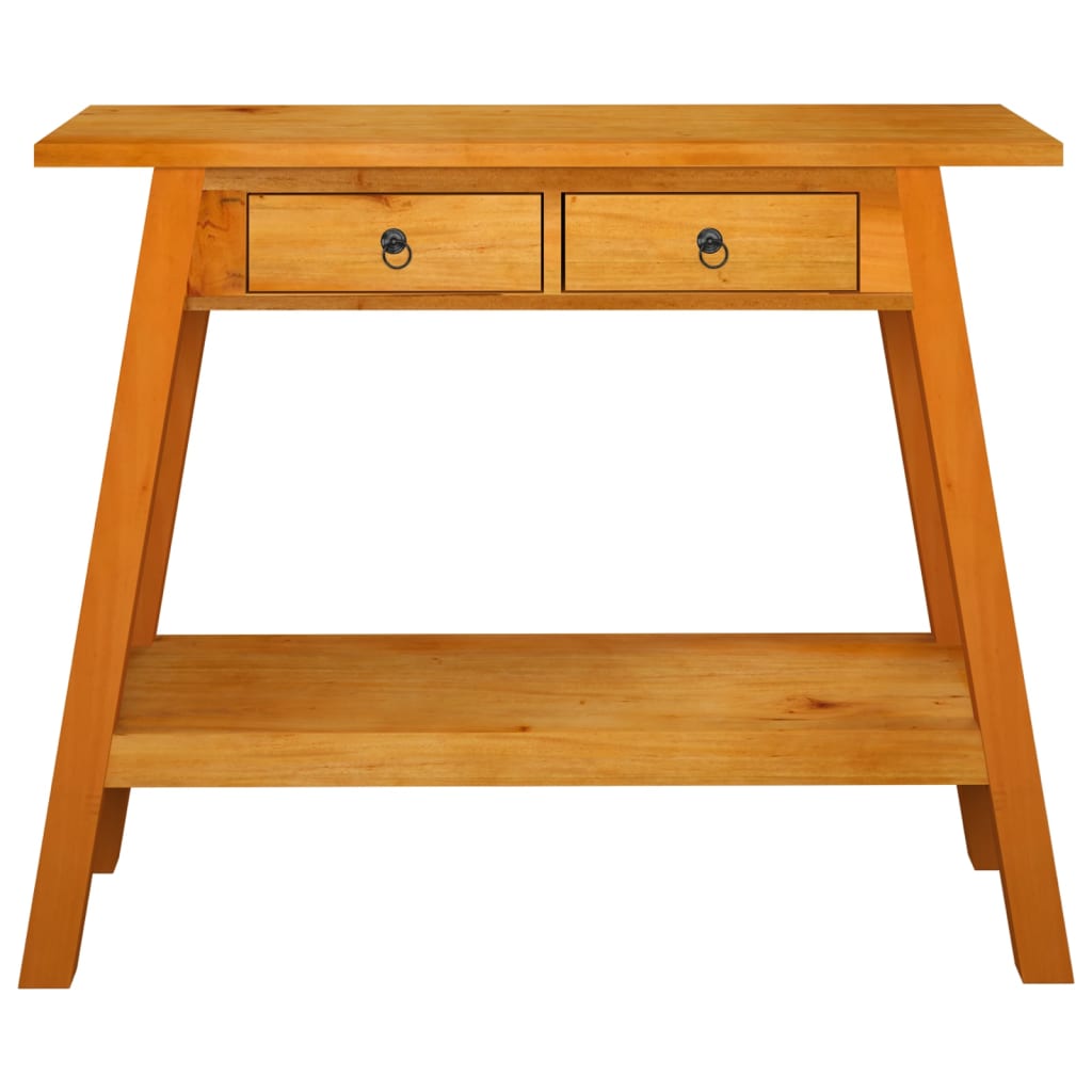 Console Table With Drawers 90x30x75 Cm Solid Wood Mahogany VidaXL