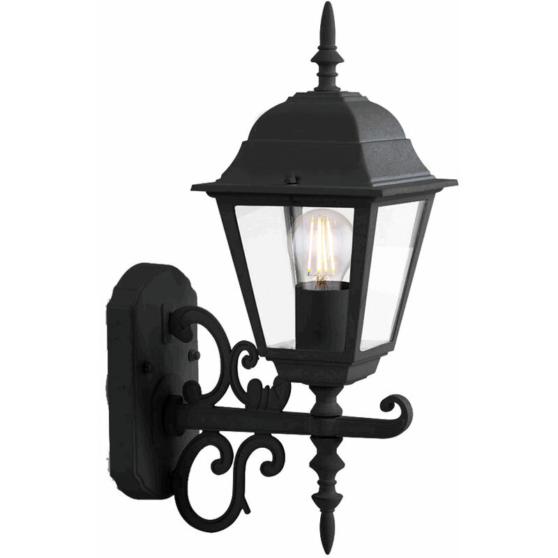 Foco de pared para exteriores con luz de fachada, linterna negra para veranda, lámpara estilo casa de campo en un juego que incluye bombillas LED
Foco de pared para exteriores con luz de fachada, linterna negra para veranda, lámpara estilo casa de campo en un juego que incluye bombillas LED