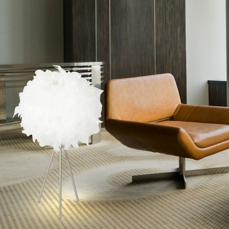 Lámpara de mesa con forma de bola de plumas, foco de trípode de 3 patas, lámpara lateral para sala de estar, dormitorio, blanco
Lámpara de mesa con forma de bola de plumas, foco de trípode de 3 patas, lámpara lateral para sala de estar, dormitorio, blanco