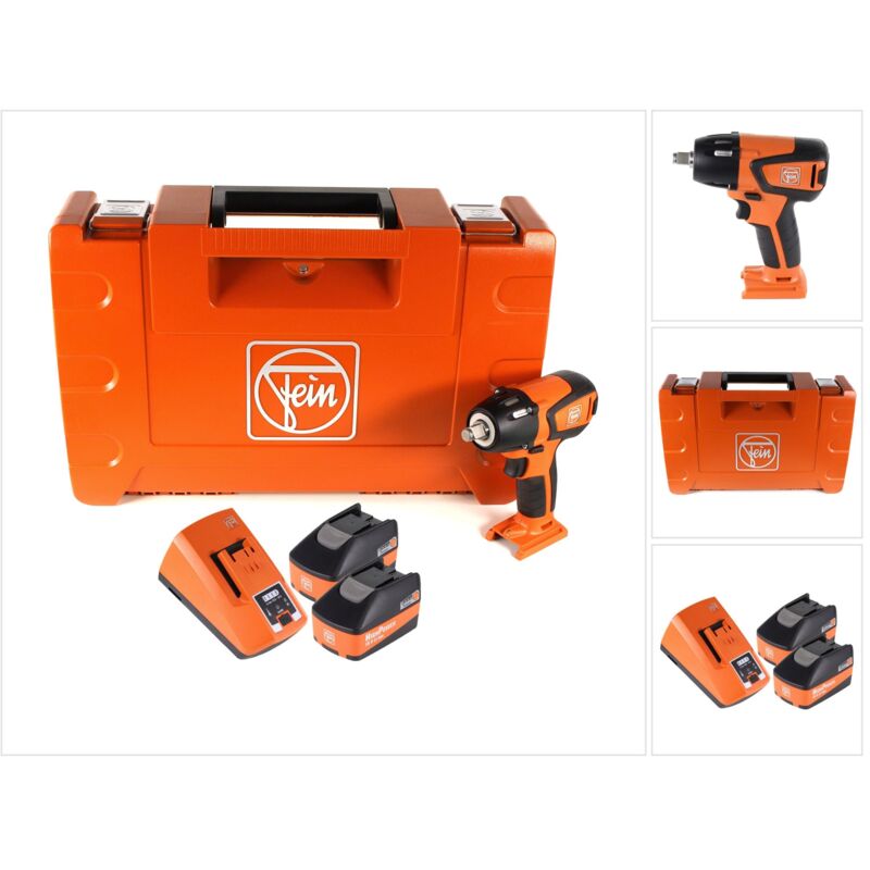FEIN ASCD 18-300 W2 Select Llave de impacto a batería 18V en maletín de transporte + 2x Batería 5,2 Ah + Cargador ALG 80
FEIN ASCD 18-300 W2 Select Llave de impacto a batería 18V en maletín de transporte + 2x Batería 5,2 Ah + Cargador ALG 80