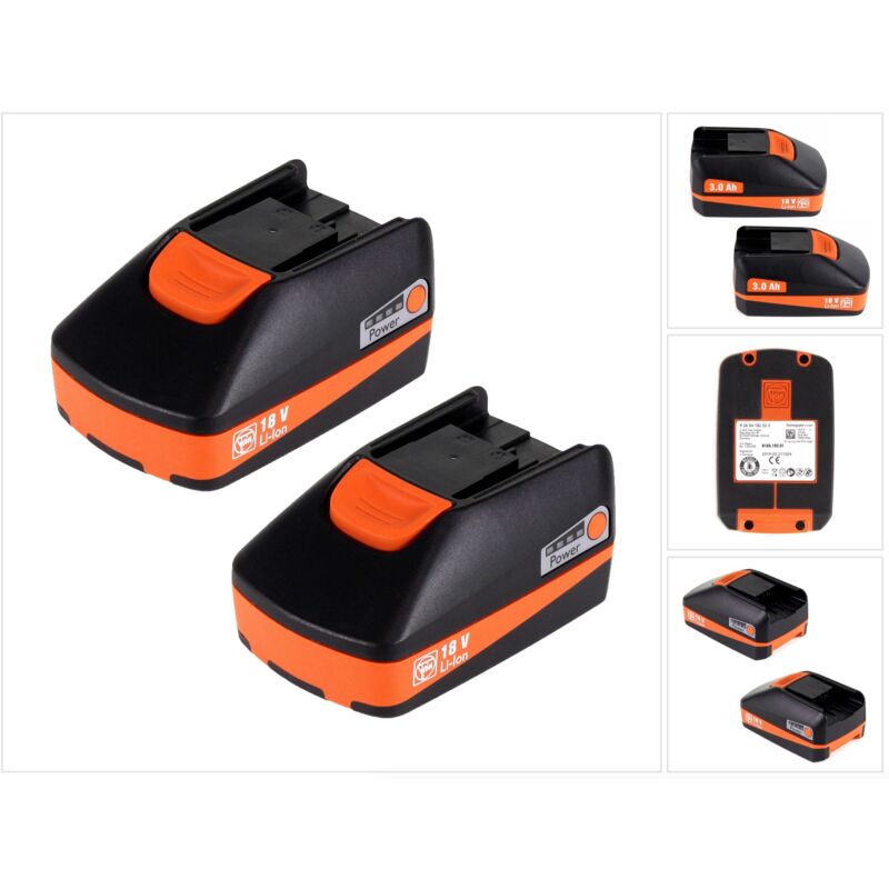 FEIN Set baterías de iones de litio de 18 V - 3,0 Ah con pantalla LED - 2 unidades ( 2x 92604182020 )
FEIN Set baterías de iones de litio de 18 V - 3,0 Ah con pantalla LED - 2 unidades ( 2x 92604182020 )
