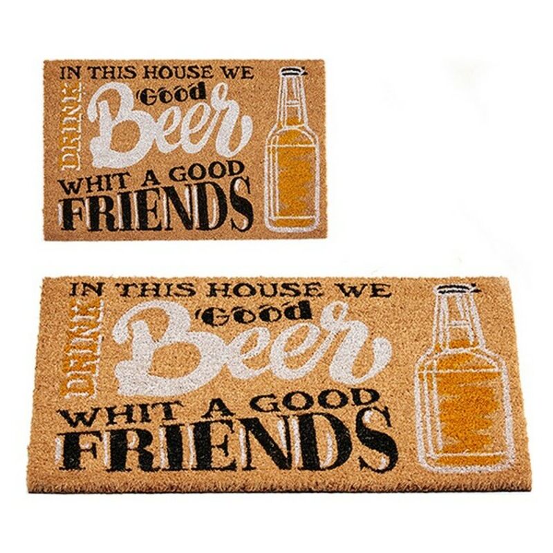 Felpudo Beer & Friends Coco Fibra de coco (40 x 2 x 60 cm)
