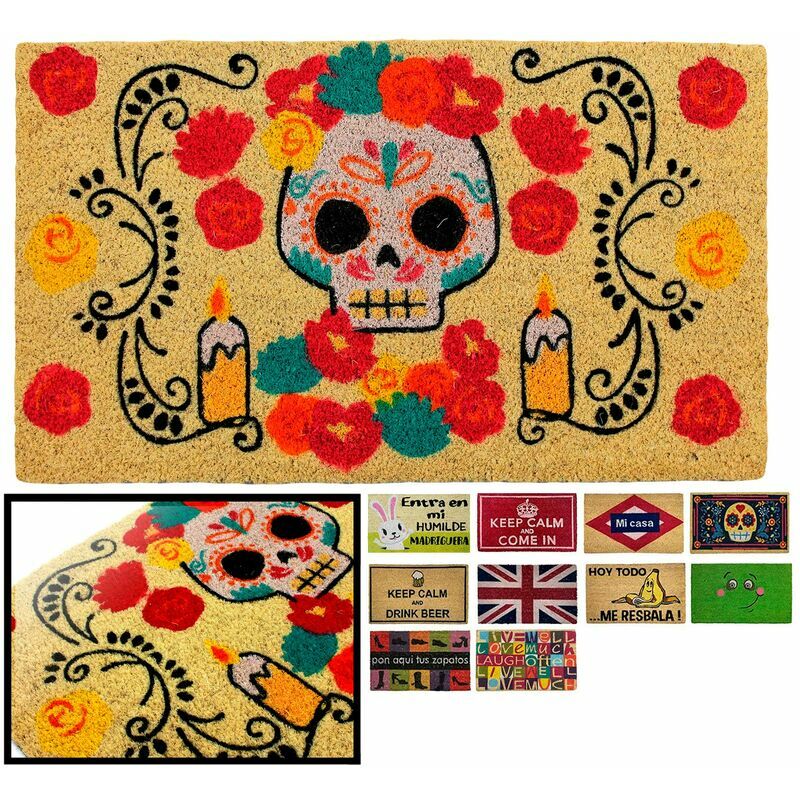 Luca Home - FELPUDO COCO NATURAL CALAVERA FLORES 40X70CM ENTRADA CASA, FELPUDO DIVERTIDO Y GRACIOSO, FELPUDO DE COCO ANTIDESLIZANTE PARA INTERIOR O
Luca Home - FELPUDO COCO NATURAL CALAVERA FLORES 40X70CM ENTRADA CASA, FELPUDO DIVERTIDO Y GRACIOSO, FELPUDO DE COCO ANTIDESLIZANTE PARA INTERIOR O