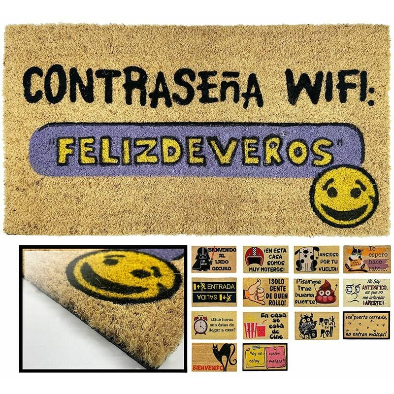 Luca Home - FELPUDO COCO NATURAL WIFI VECINO 40X70CM ENTRADA CASA, FELPUDO DIVERTIDO Y GRACIOSO, FELPUDO DE COCO ANTIDESLIZANTE PARA INTERIOR O
Luca Home - FELPUDO COCO NATURAL WIFI VECINO 40X70CM ENTRADA CASA, FELPUDO DIVERTIDO Y GRACIOSO, FELPUDO DE COCO ANTIDESLIZANTE PARA INTERIOR O