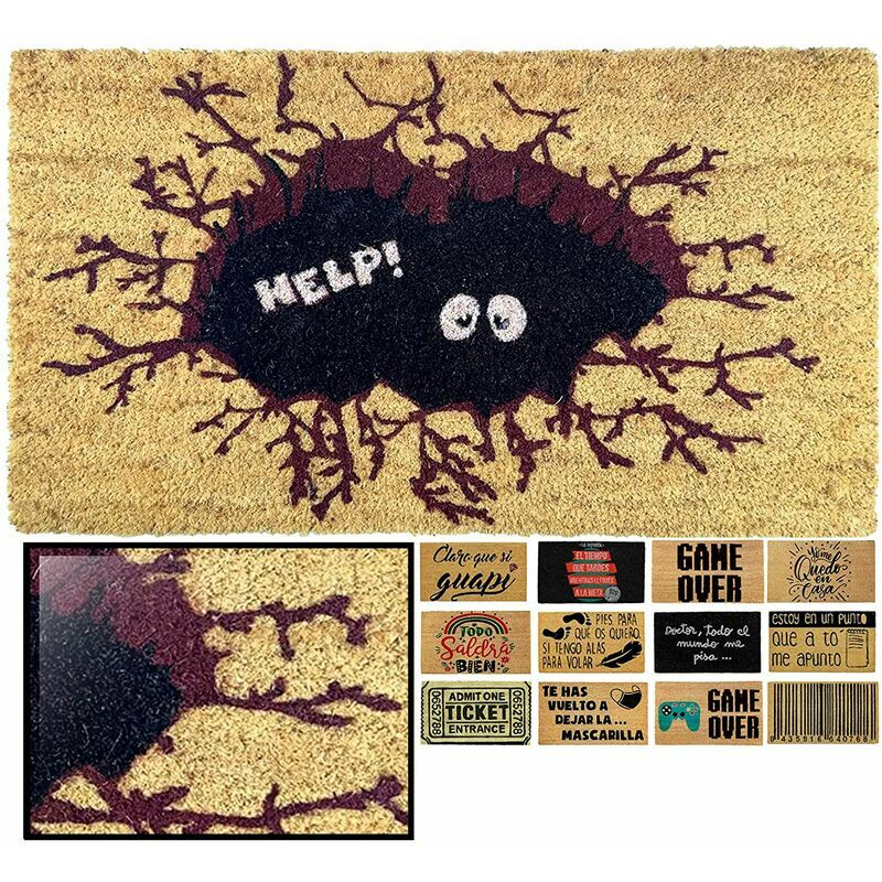 Luca Home - FELPUDO COCO NATURAL HELP 40X70CM ENTRADA CASA, FELPUDO FRASES DIVERTIDO, FELPUDO DE COCO ANTIDESLIZANTE PARA INTERIOR O EXTERIOR
Luca Home - FELPUDO COCO NATURAL HELP 40X70CM ENTRADA CASA, FELPUDO FRASES DIVERTIDO, FELPUDO DE COCO ANTIDESLIZANTE PARA INTERIOR O EXTERIOR