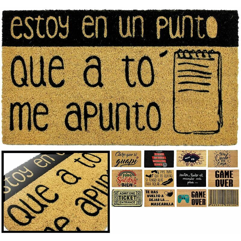 Luca Home - FELPUDO COCO NATURAL ME APUNTO 40X70CM ENTRADA CASA, FELPUDO FRASES DIVERTIDO, FELPUDO DE COCO ANTIDESLIZANTE PARA INTERIOR O EXTERIOR
Luca Home - FELPUDO COCO NATURAL ME APUNTO 40X70CM ENTRADA CASA, FELPUDO FRASES DIVERTIDO, FELPUDO DE COCO ANTIDESLIZANTE PARA INTERIOR O EXTERIOR
