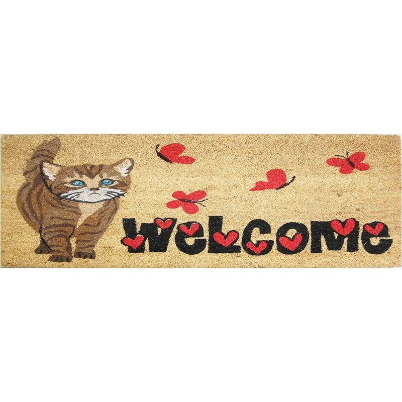 Baroni Home Hogar Entrada Casa de coco con base PVC Pintado a mano 70x25x2 cm. Gato escrito fácil de limpiar y ultra resistente.
Baroni Home Hogar Entrada Casa de coco con base PVC Pintado a mano 70x25x2 cm. Gato escrito fácil de limpiar y ultra resistente.