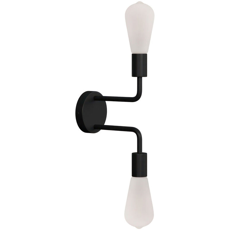 Creative Cables - Fermaluce Metal, lámpara de paredcon dos tubos de extensión | Con bombilla - Negro - Negro
Creative Cables - Fermaluce Metal, lámpara de paredcon dos tubos de extensión | Con bombilla - Negro - Negro