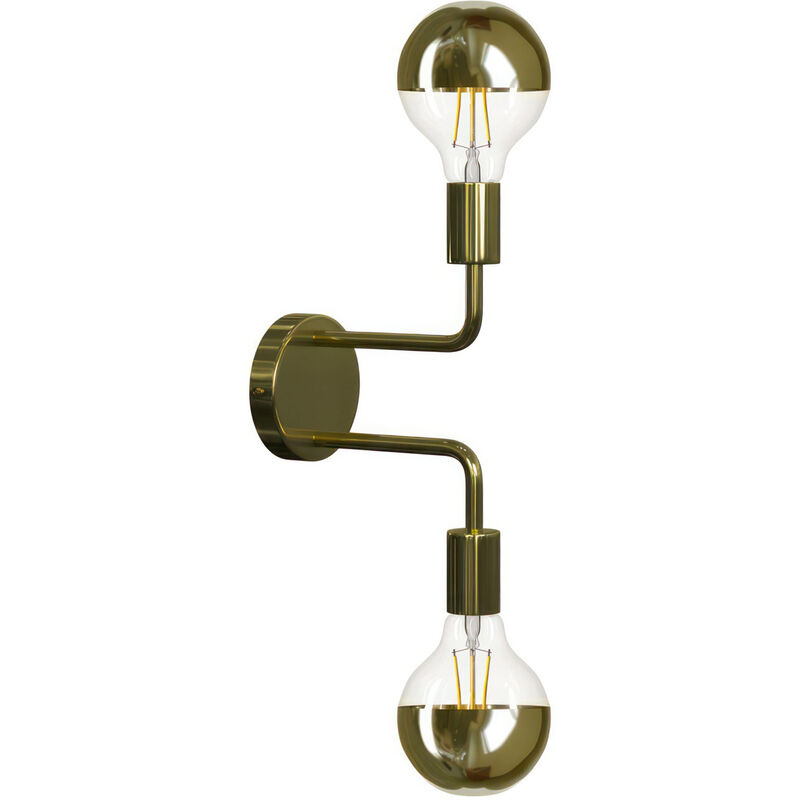 Creative Cables - Fermaluce Metal, lámpara de paredcon dos tubos de extensión | Sin bombilla - Latón - Latón
Creative Cables - Fermaluce Metal, lámpara de paredcon dos tubos de extensión | Sin bombilla - Latón - Latón