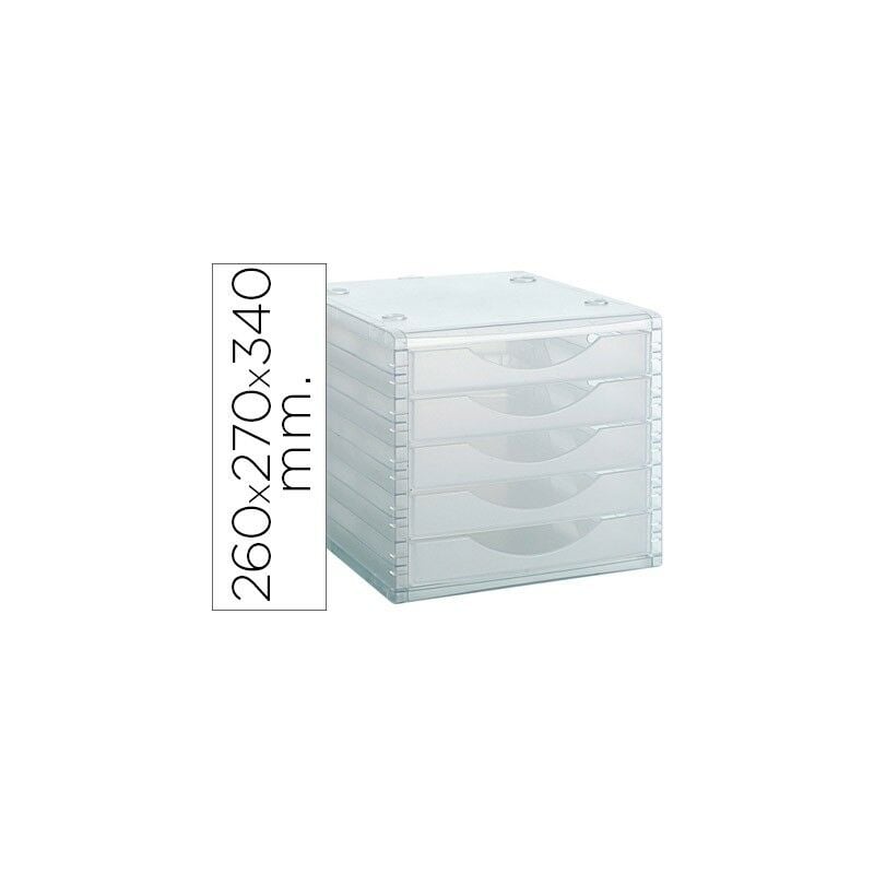 Archivo 2000 - modulo archivotec 5 cajones valido para formato din a4 folio y subcarpeta 340x270x260 mm cristal traslucido
Archivo 2000 - modulo archivotec 5 cajones valido para formato din a4 folio y subcarpeta 340x270x260 mm cristal traslucido