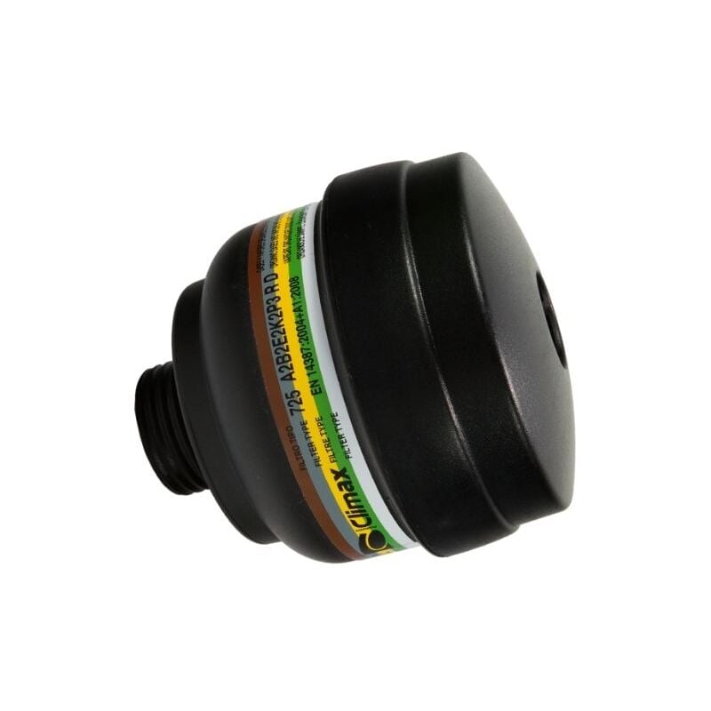 Filtro para mascarilla 731-S 731-C y máscaras con conexión estandar A2 B2 E2 K2 - Climax
Filtro para mascarilla 731-S 731-C y máscaras con conexión estandar A2 B2 E2 K2 - Climax