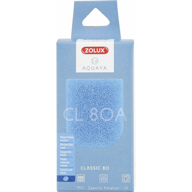 Filtro para bomba clásica 80, filtro CL 80 A medio de espuma azul x2. para acuario.
Filtro para bomba clásica 80, filtro CL 80 A medio de espuma azul x2. para acuario.
