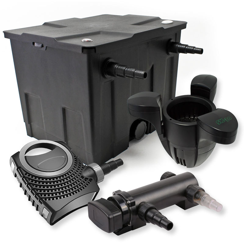 Wiltec - Filtro set estanque 12000l 18W UVC Clarificador NEO8000 70W Bomba Skimmer jardin
Wiltec - Filtro set estanque 12000l 18W UVC Clarificador NEO8000 70W Bomba Skimmer jardin