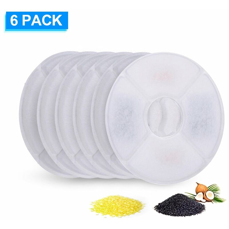 Filtros de fuente de agua para gatos Filtros de repuesto para fuente de flores Dispensador de agua para fuente de agua para gatos,6 pzs
Filtros de fuente de agua para gatos Filtros de repuesto para fuente de flores Dispensador de agua para fuente de agua para gatos,6 pzs