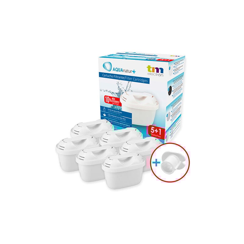 TMFIL006+ Pack de 6 a 12 meses de filtros de agua compatibles con las jarras Brita* Maxtra* y Maxtra+*, 1 filtro de agua purifica de 100 a 200 litros
TMFIL006+ Pack de 6 a 12 meses de filtros de agua compatibles con las jarras Brita* Maxtra* y Maxtra+*, 1 filtro de agua purifica de 100 a 200 litros