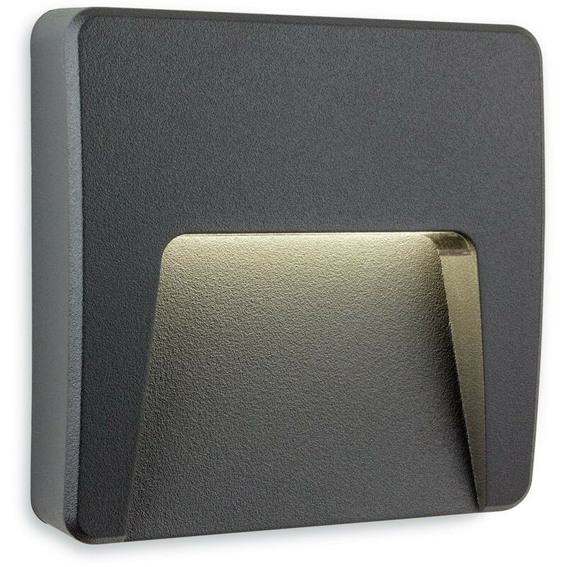 Golf Outdoor Integrado LED Luz de pared y escalón para montaje en superficie Cuadrado Grafito IP65 - Firstlight
Golf Outdoor Integrado LED Luz de pared y escalón para montaje en superficie Cuadrado Grafito IP65 - Firstlight
