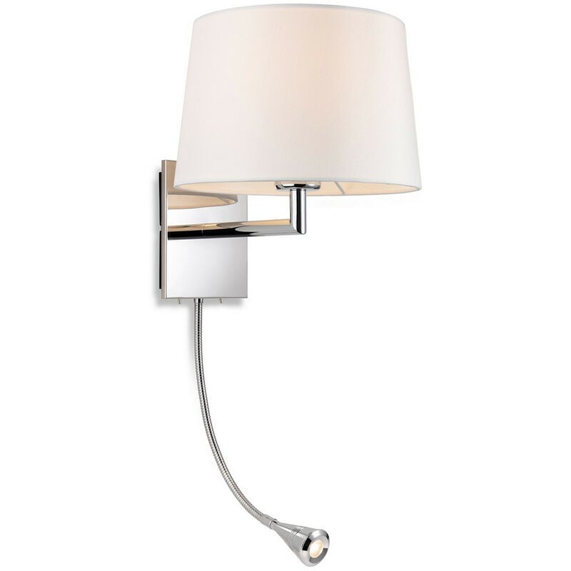 Grand Lámpara de pared con luz de lectura conmutada ajustable Cromo con pantalla crema - Firstlight
Grand Lámpara de pared con luz de lectura conmutada ajustable Cromo con pantalla crema - Firstlight