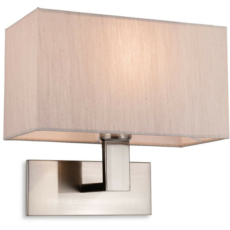 Raffles Lámpara de pared de acero cepillado con pantalla rectangular Oyster - Firstlight
Raffles Lámpara de pared de acero cepillado con pantalla rectangular Oyster - Firstlight