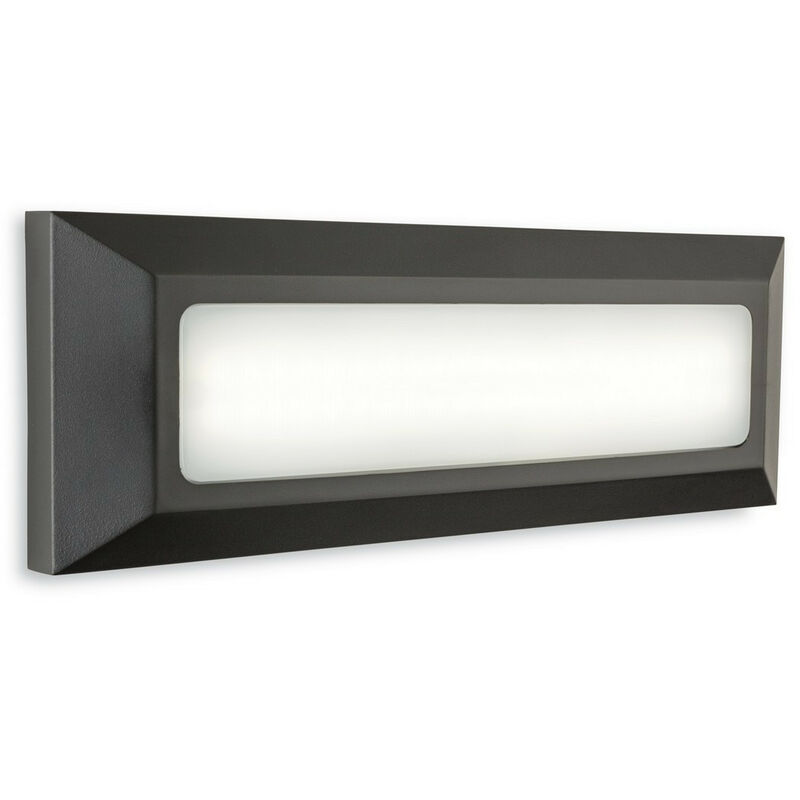 Shine Luz LED integrada para exteriores, montada en superficie, para pared y escalón, rectángulo, grafito, IP65 - Firstlight
Shine Luz LED integrada para exteriores, montada en superficie, para pared y escalón, rectángulo, grafito, IP65 - Firstlight