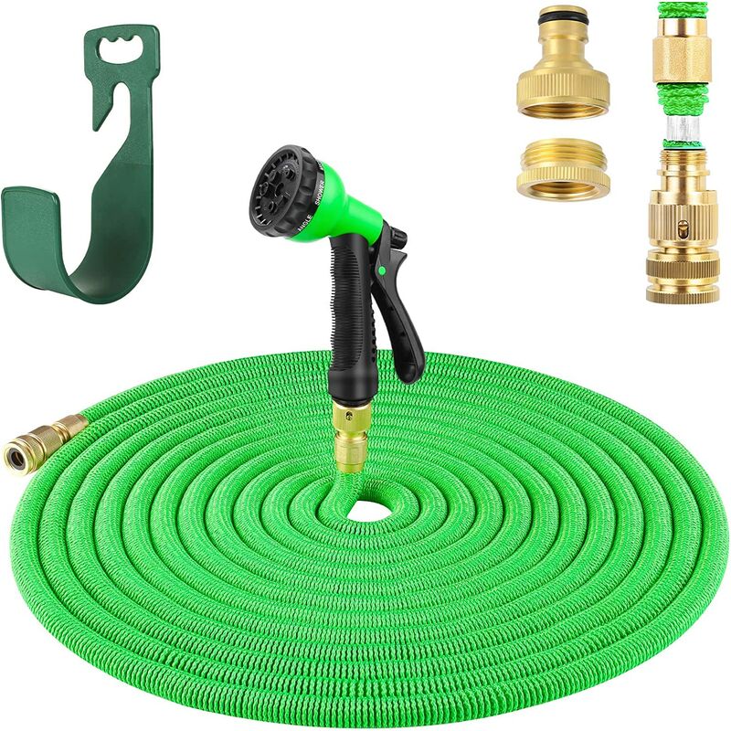 FIXKIT Manguera de Jardín Extensible,Mangueras de Jardín con 3Capas de Núcleo de Látex Natural,Conector de Cobre Puro con 2 Interfaces 1/2 y 3/4, 8
FIXKIT Manguera de Jardín Extensible,Mangueras de Jardín con 3Capas de Núcleo de Látex Natural,Conector de Cobre Puro con 2 Interfaces 1/2 y 3/4, 8