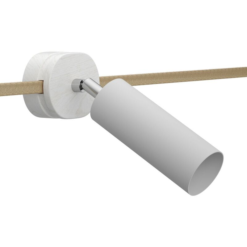 Creative Cables - Foco orientable Filè, lámpara de pared con pantalla metal Tub-E14 | Con bombilla - Blanco - Blanco
Creative Cables - Foco orientable Filè, lámpara de pared con pantalla metal Tub-E14 | Con bombilla - Blanco - Blanco