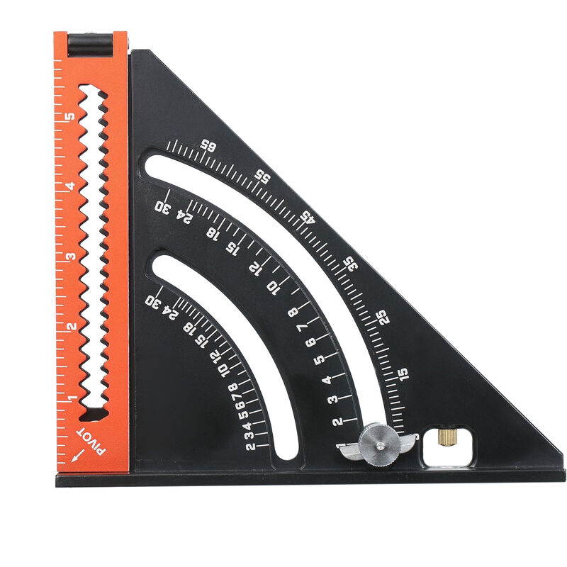 Kkmoon Folding Triangle Square Ruler Goniometer Aluminium Alloy