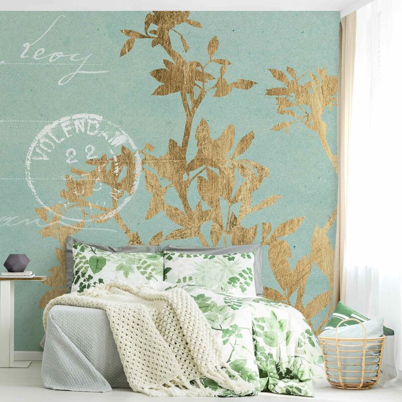 Fotomural - Golden Leaves On Turquoise II - Mural cuadrado Dimensión LxA: 240cm x 240cm
Fotomural - Golden Leaves On Turquoise II - Mural cuadrado Dimensión LxA: 240cm x 240cm