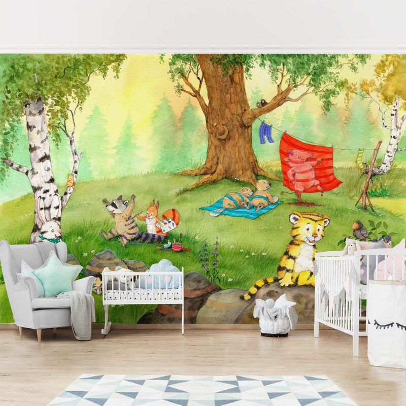 Fotomural - Little Tiger - Camouflage Stripes For All - Mural apaisado Dimensión LxA: 255cm x 384cm
Fotomural - Little Tiger - Camouflage Stripes For All - Mural apaisado Dimensión LxA: 255cm x 384cm