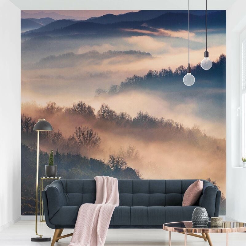 Fotomural Premium - Fog At Sunset - Mural cuadrado Dimensión LxA: 240cm x 240cm Material: Premium
Fotomural Premium - Fog At Sunset - Mural cuadrado Dimensión LxA: 240cm x 240cm Material: Premium