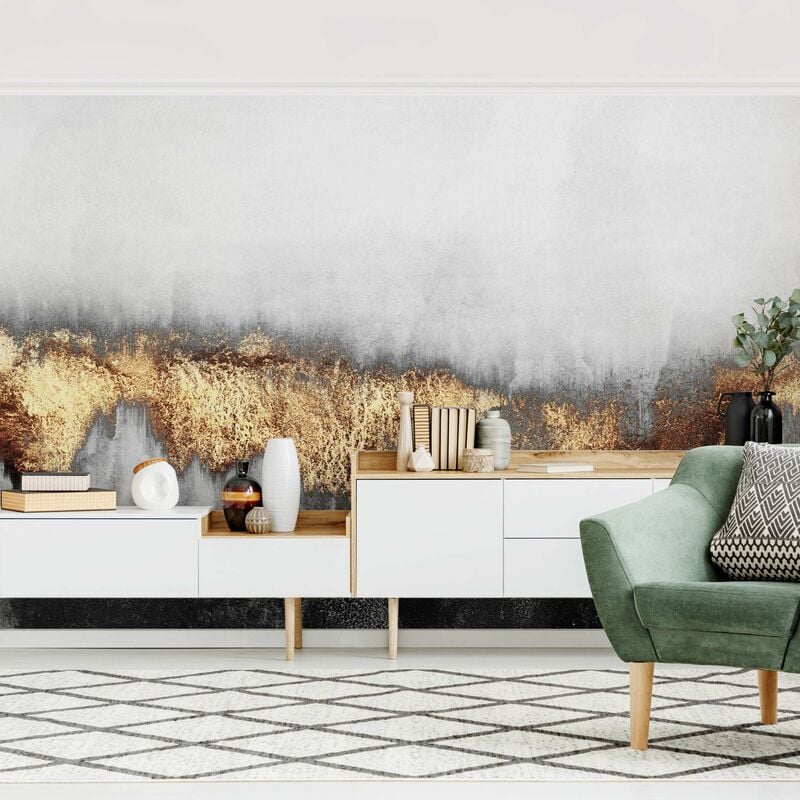 Fotomural Premium - Gold Tracks In Watercolor - Mural apaisado Dimensión LxA: 320cm x 480cm Material: Premium
Fotomural Premium - Gold Tracks In Watercolor - Mural apaisado Dimensión LxA: 320cm x 480cm Material: Premium