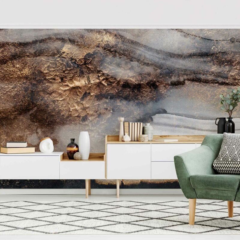 Fotomural Premium - Golden Marble Painted - Mural apaisado Dimensión LxA: 225cm x 336cm Material: Premium
Fotomural Premium - Golden Marble Painted - Mural apaisado Dimensión LxA: 225cm x 336cm Material: Premium