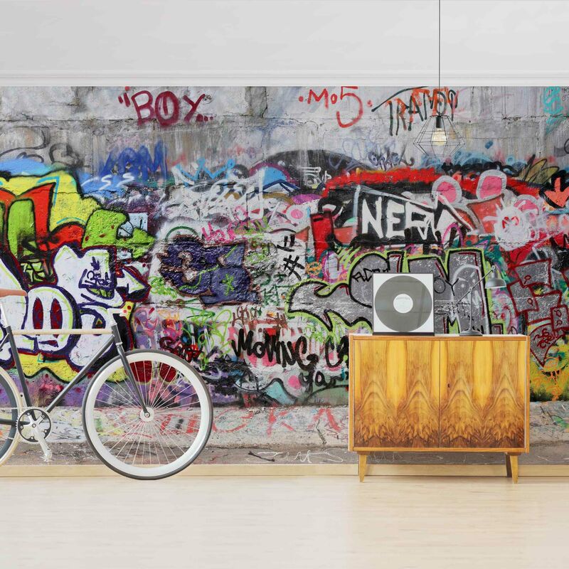 Fotomural Premium - Graffiti - Mural apaisado Dimensión LxA: 290cm x 432cm Material: Premium
Fotomural Premium - Graffiti - Mural apaisado Dimensión LxA: 290cm x 432cm Material: Premium