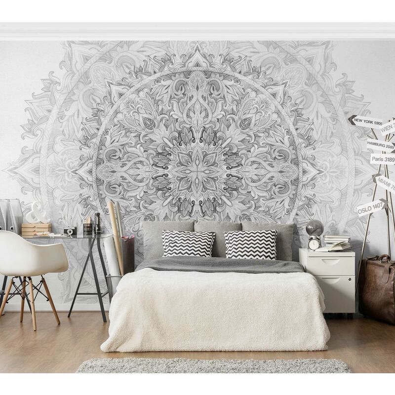 Fotomural Premium - Mandala Watercolor Ornament Pattern In Black And White - Mural apaisado Dimensión LxA: 320cm x 480cm Material: Premium
Fotomural Premium - Mandala Watercolor Ornament Pattern In Black And White - Mural apaisado Dimensión LxA: 320cm x 480cm Material: Premium