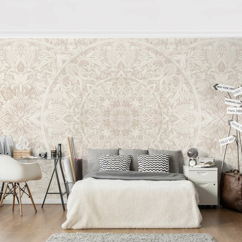 Fotomural Premium - Mandala Watercolor Pattern Ornament Beige - Mural apaisado Dimensión LxA: 255cm x 384cm Material: Premium
Fotomural Premium - Mandala Watercolor Pattern Ornament Beige - Mural apaisado Dimensión LxA: 255cm x 384cm Material: Premium