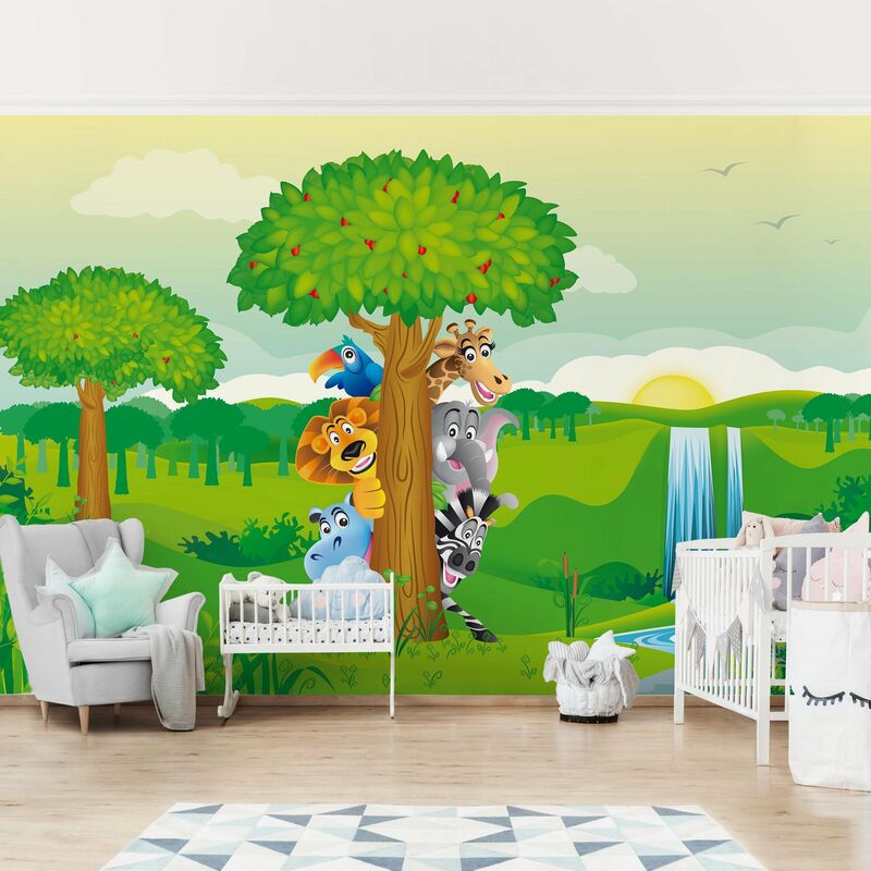 Fotomural Premium - No.BF1 Jungle Animals - Mural apaisado Dimensión LxA: 225cm x 336cm Material: Premium
Fotomural Premium - No.BF1 Jungle Animals - Mural apaisado Dimensión LxA: 225cm x 336cm Material: Premium